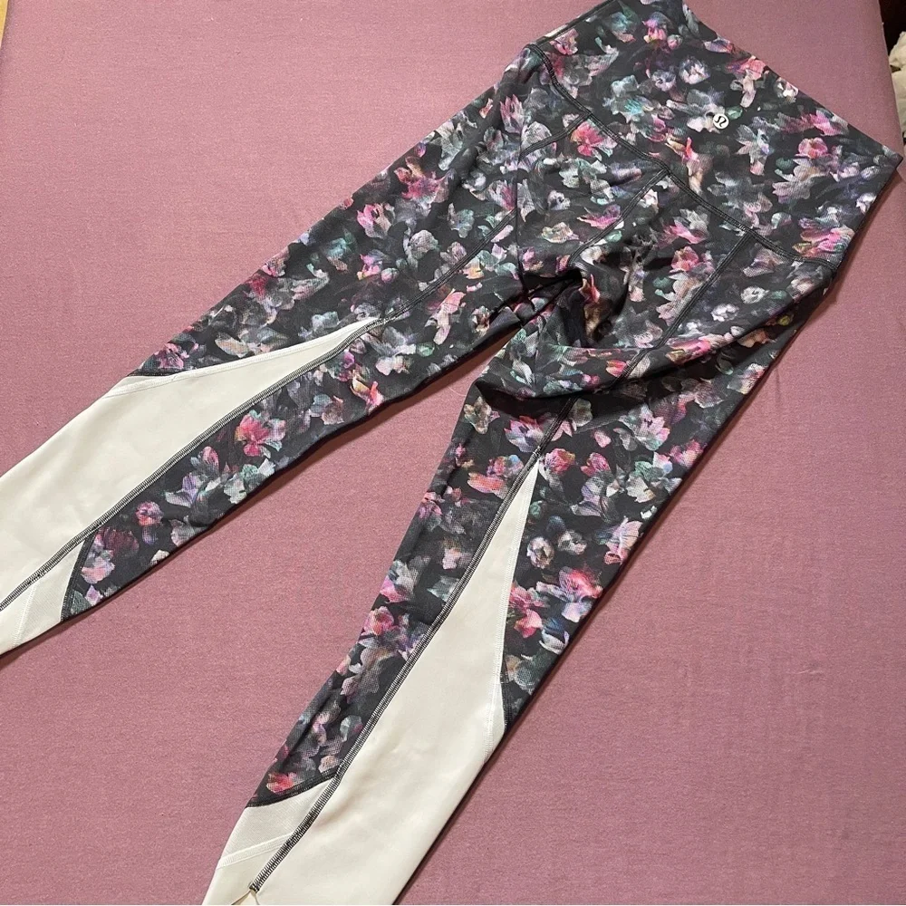 Lululemon Wunder Under Crop HR *Roll Down Scallop Full-On Luxtreme 23